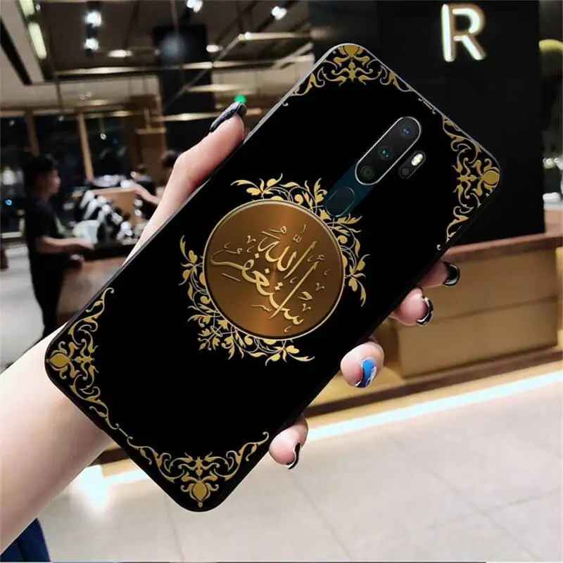 Muslim Islam Allah Newly Arrived Black Cell Phone Case For Oppo A5 A9 2020 Reno2 z Renoace 3pro Realme5Pro | Мобильные телефоны и