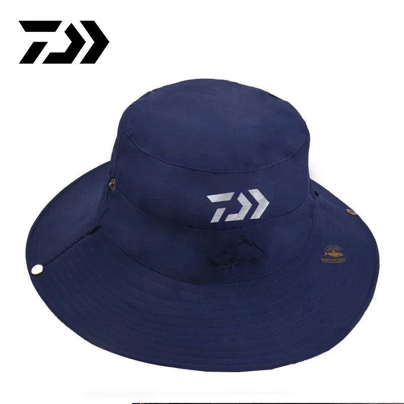 

2020 DAIWA Brand UV Protection Fishing Cap Men's Outdoor Folding Hat Double-sided Fisherman Hat Sunscreen Hat Summer Sunhat