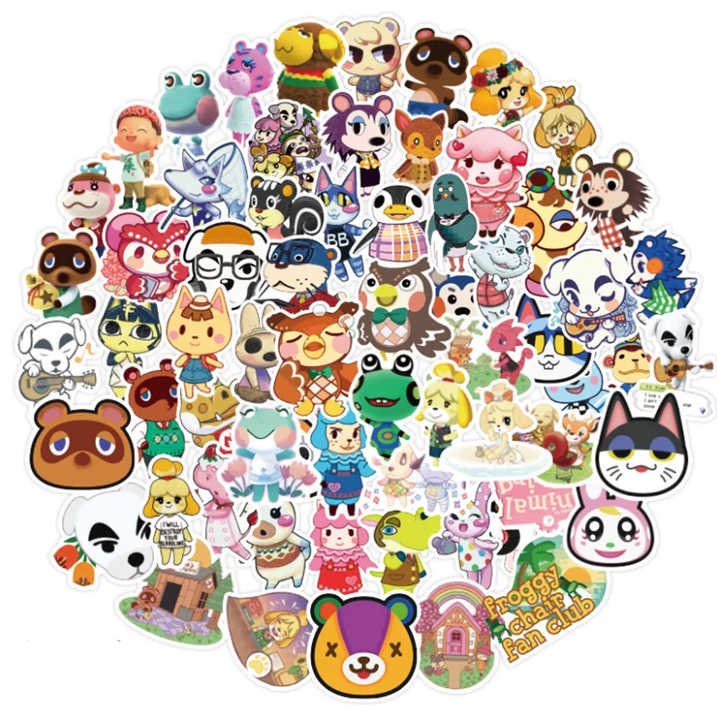 

10/30/50PCS cute animal deep forest cartoon graffiti girl toy mobile scooter refrigerator laptop car sticker wholesale