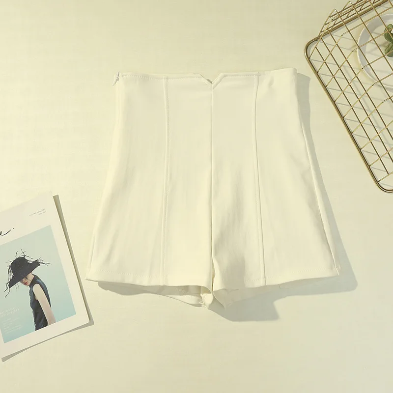 

Stretch High Waist Shorts Women'S Solid Color Casual Slim Joker Fashion Simple High Quality Female Short Wide Leg Hot