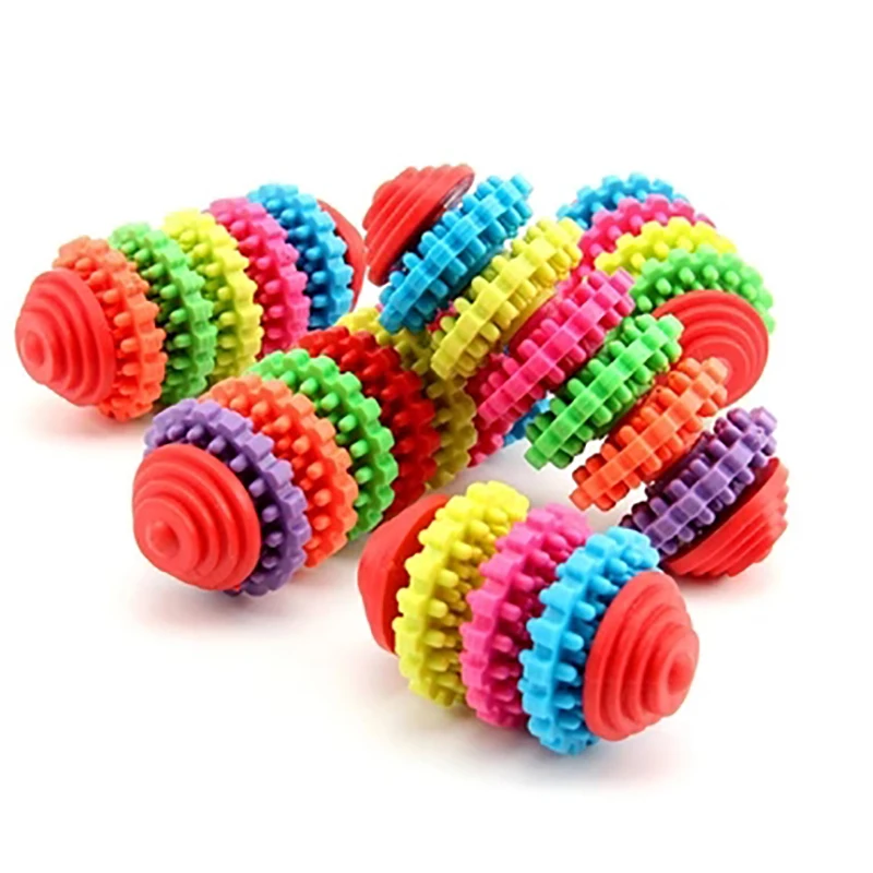 Игрушки для жевания зубов инструмент тренировки цветная резиновая игрушка