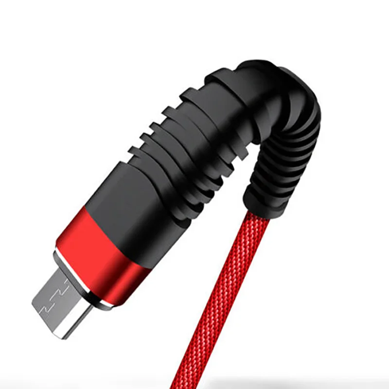 Высокопрочный USB кабель для iPhone X 8 Plus XS Max XR 2A, кабель для быстрой зарядки и синхронизации данных, Micro usb type C, кабель для мобильного телефона, USB шнур