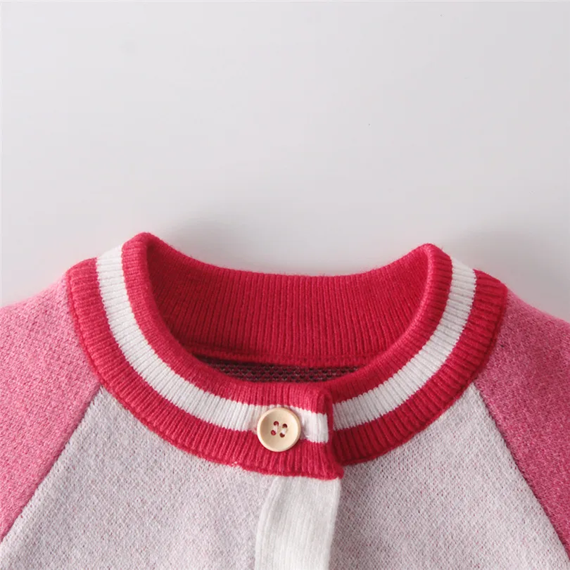 Детский свитер осенний кардиган для девочек вязаная детская одежда