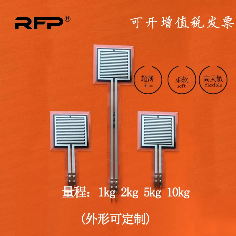 

Thin Film Pressure Sensor Ultra-thin High Sensitive Cushion Pressure Film Switch Customized RFP611