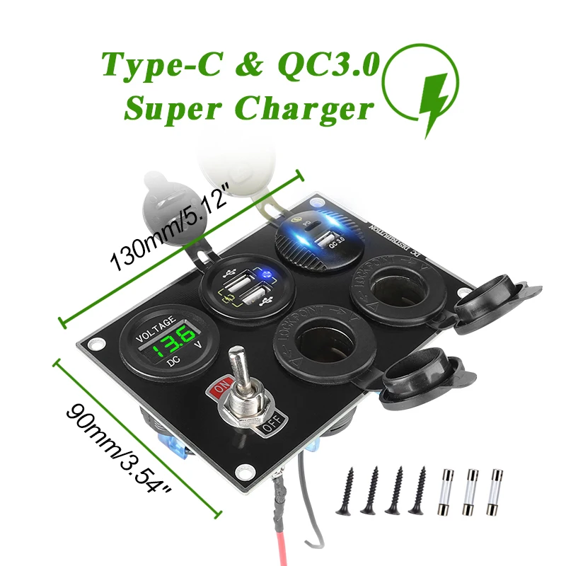 Автомобильное зарядное устройство 12 В в 5 адаптер для автомобильного порта