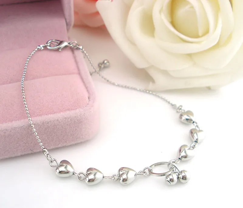 2020 классический браслет на лодыжке с сердцем регулируемый женские сандалии