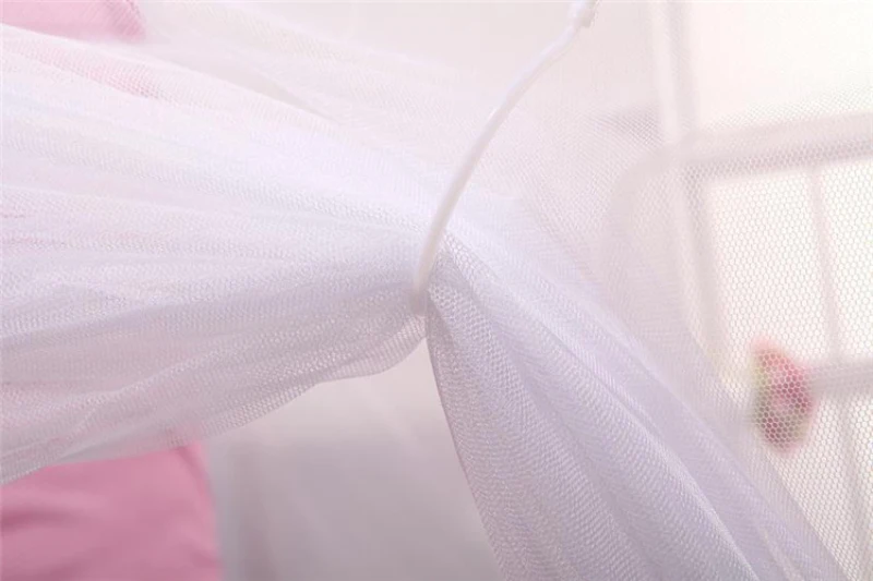Белая сетка для кровати с четырьмя углами Постельное Белье занавеска домашнего