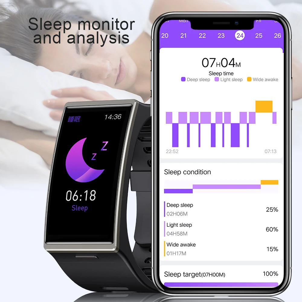 

Smart Watch 1.9 Inch 170*320 Screen DM12 Smartwatch Men Women IP68 Waterproof Heart Rate Blood Pressure Clock for Android IOS