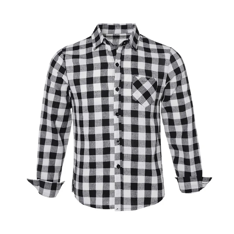MJARTORIA 2019 мужская клетчатая рубашка модная повседневная на пуговицах с длинным