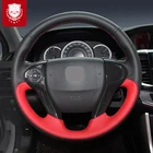 Чехол на руль для Honda 9 и 10 UR-V, Civic 10, сшитый вручную, CR-V, CRIDER SHUTTLE, кожаный, дышащий, нескользящий