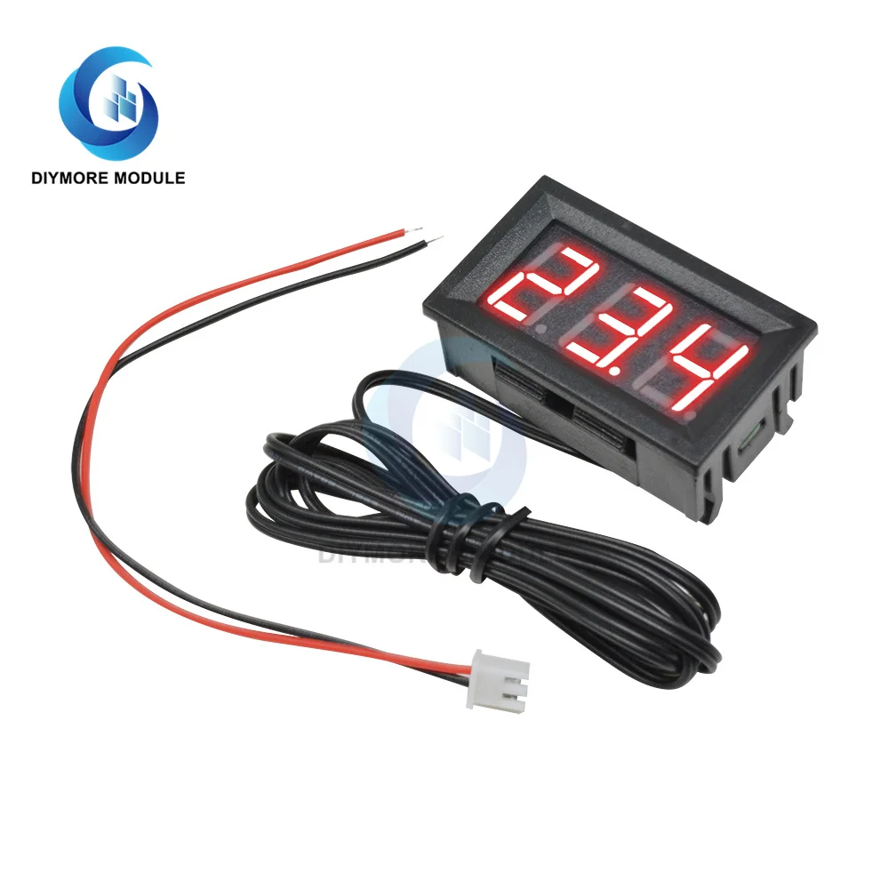 

Цифровой светодиодный термометр, измеритель температуры с щупом, 0,56-50 ℃, 5-12 В постоянного тока