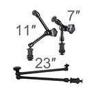 Металлический шарнирный фрикционный зажим Magic Arm, 71123 дюйма, с креплением Горячий башмак светодиодный светодиодсветильник Ки, цифровой зеркальной фотокамеры, ЖК-монитора, вспышки