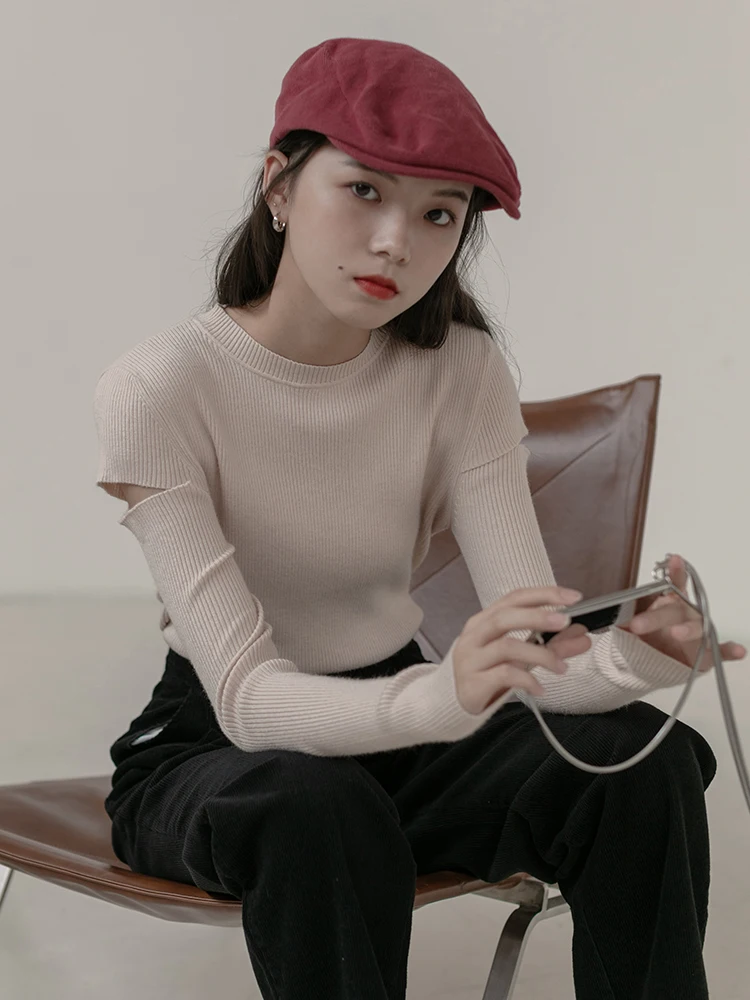 

Sweater Woman 2020 new autumn and winter long sleeves with a slim bottom blouse half turtleneck sweater XBA221-XBA225