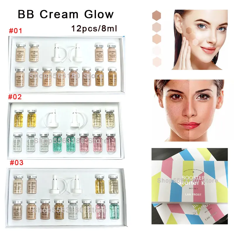 

12pcs 8ml Korean Cosmetics stayve BB Cream Glow Starter kit Meso White Brightening Anti-aging Serum Long-lasting whitening Cream