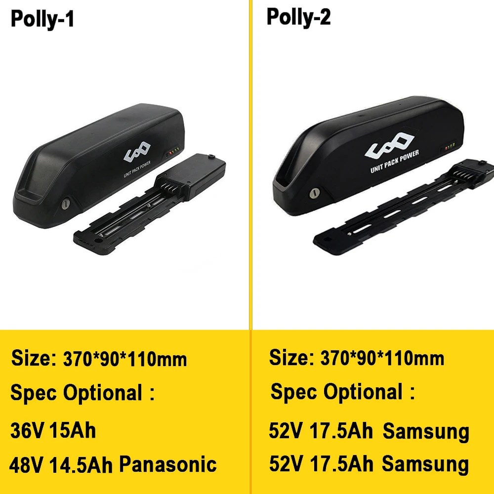 EBike Battery 36V 48V 52V 15Ah 17.5Ah Electric Bicycle Batteria Pack with Panasonic Samsung for 250W 350W 500W 1000W 1500W Motor | Спорт и