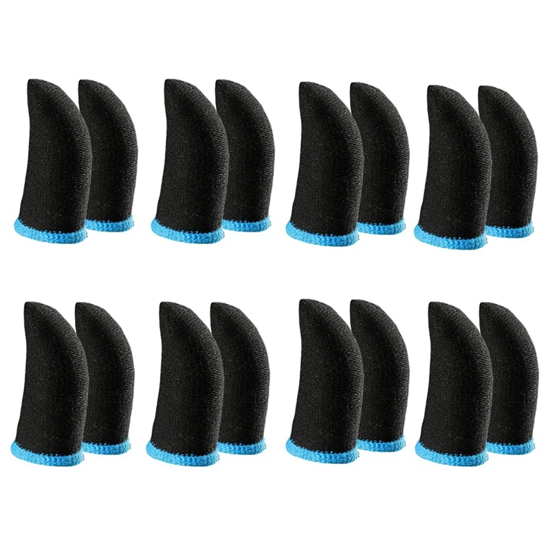 

18-Pin Carbon Fiber Finger Sleeves For PUBG Mobile Games Press Screen Finger Sleeves(16 Pcs)