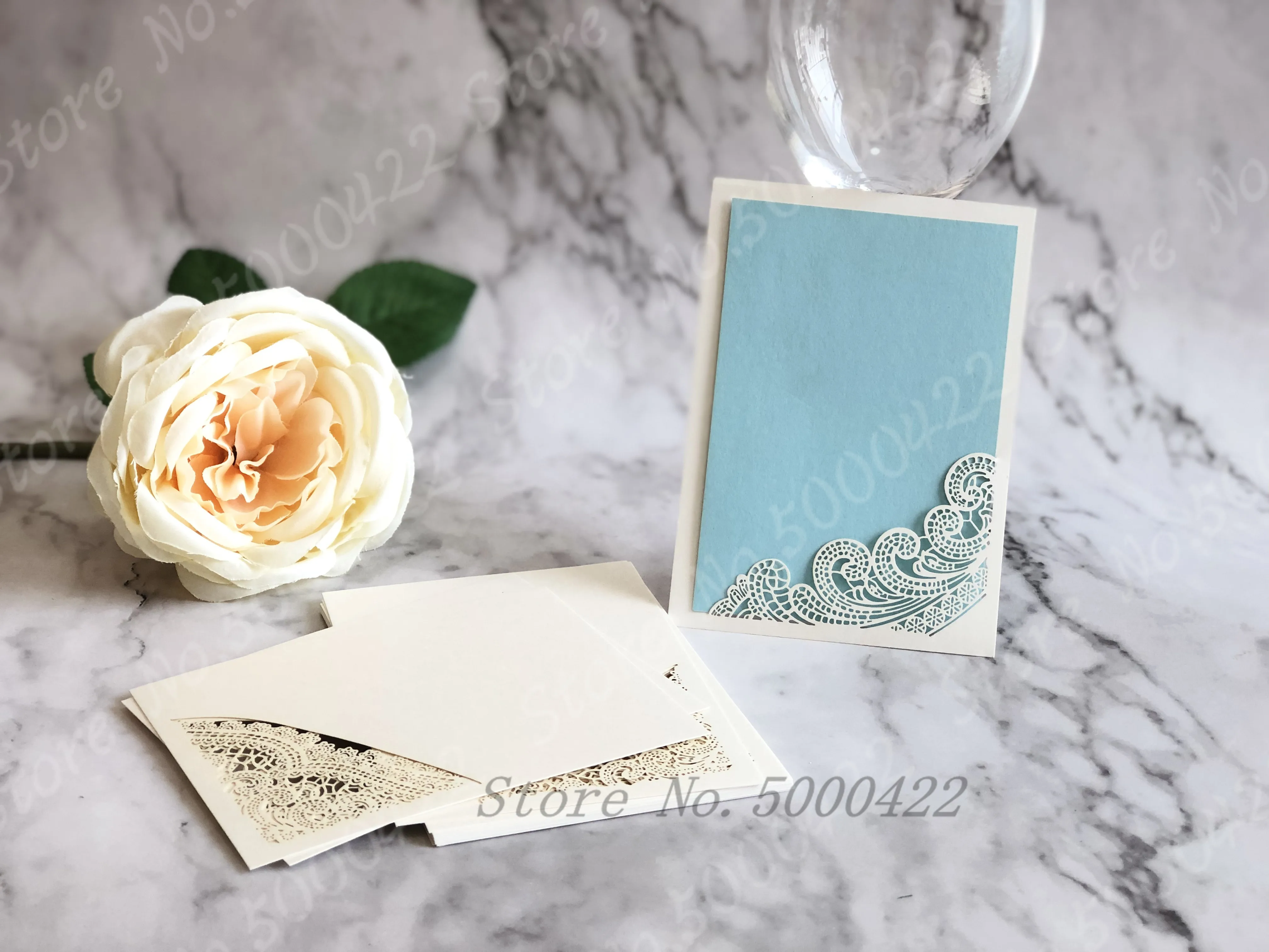50pcs RSVP Cards Set Laser Cut Wedding Invitation Greeting Card Customize Business Decor Party Banquet Reply Supplies | Дом и сад