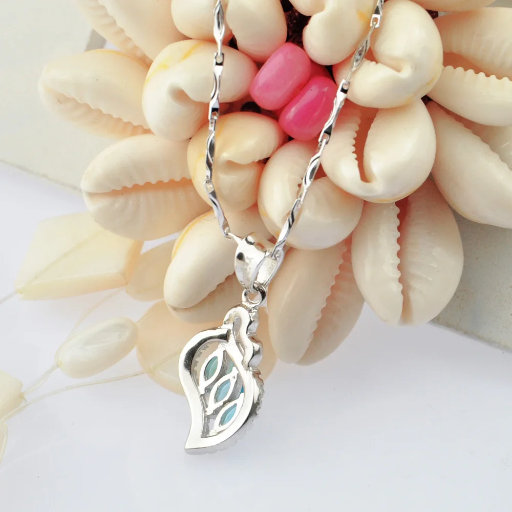 Ювелирные украшения мода 925 кольцо из стерлингового серебра с голубым Цирконом