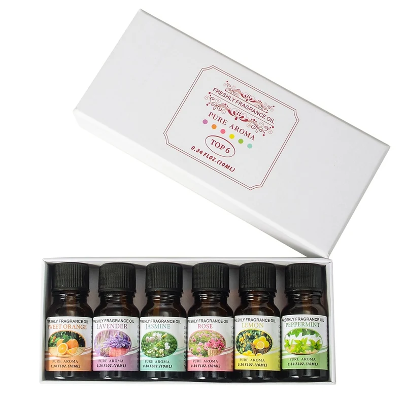 Чистые Натуральные ароматерапевтические эфирные масла 6 шт./компл.