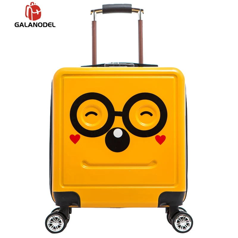Хит 18 дюймов милый мультяшный чехол на колесиках для студентов Детский 3D Чемодан
