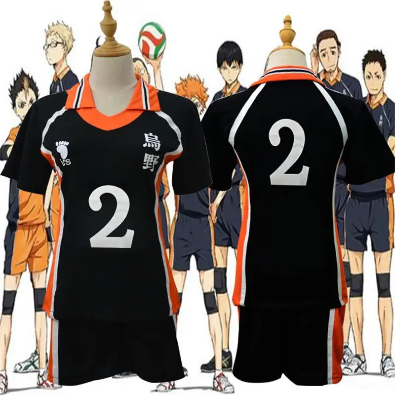 

Летние топы и шорты костюм 4XL 5XL Аниме Haikyuu Cosplay костюм школьной волейбольной команды (Karasuno High School Volleyball Club Hinata Shyouyou спортивная одежда