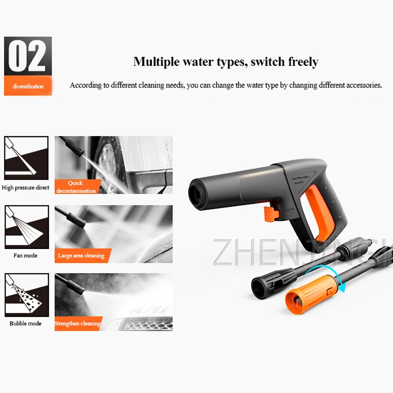 Автомойка высокого давления бесшумная чистая медь индукционный двигатель