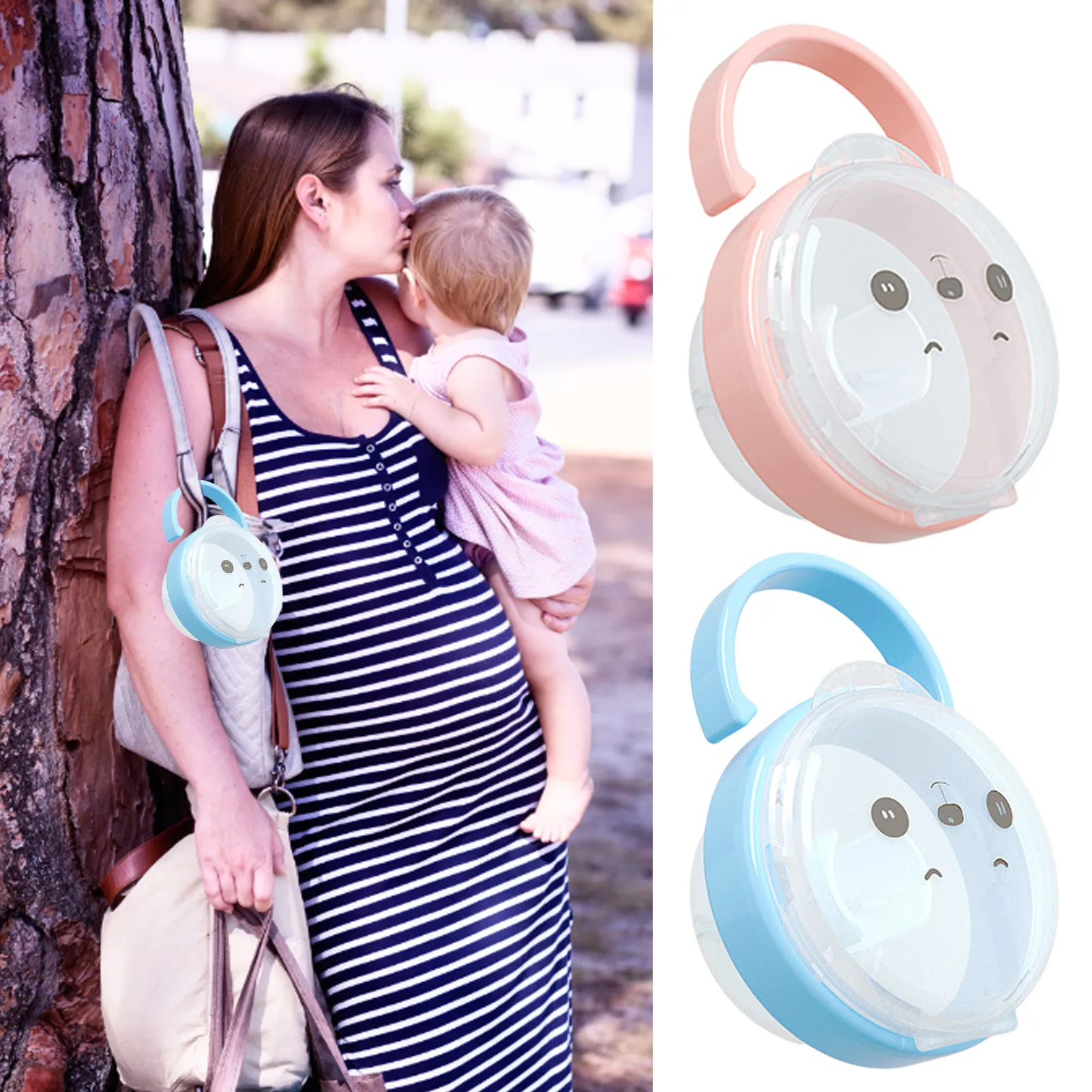 

Baby Pacifier Box Safe PP Plastic Soother Container Holder Box Travel Storage Case Holder Pacifier Storage