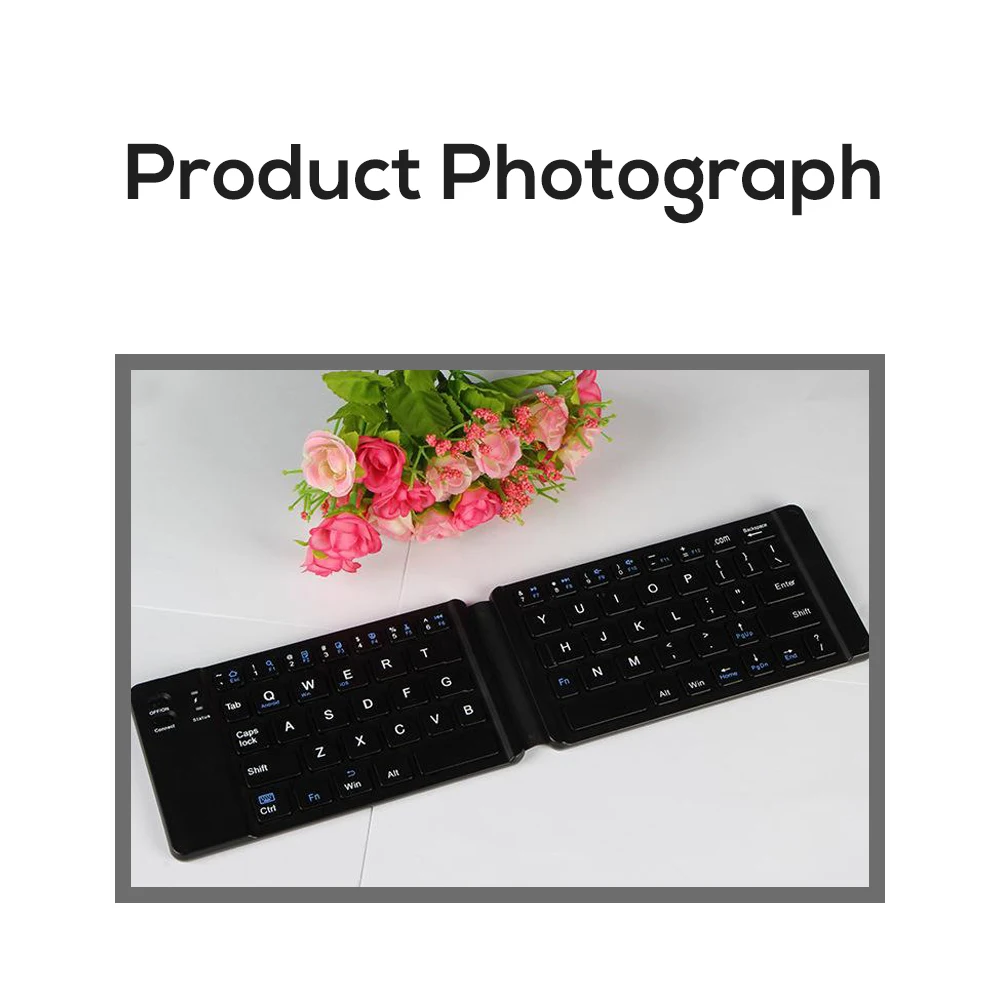 Портативная Складная Bluetooth мини клавиатура складная беспроводная Легкая удобная