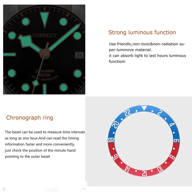 Часы мужские механические с автоподзаводом из стали | Наручные часы
