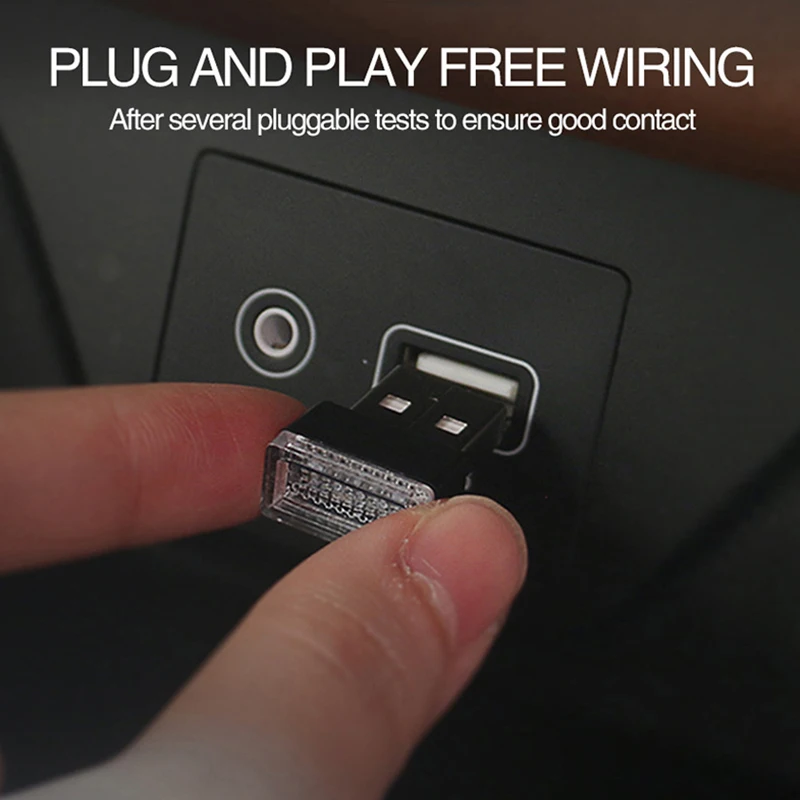 CARCTR зарядных порта USB для автомобиля атмосферу светильник s окружающей среды