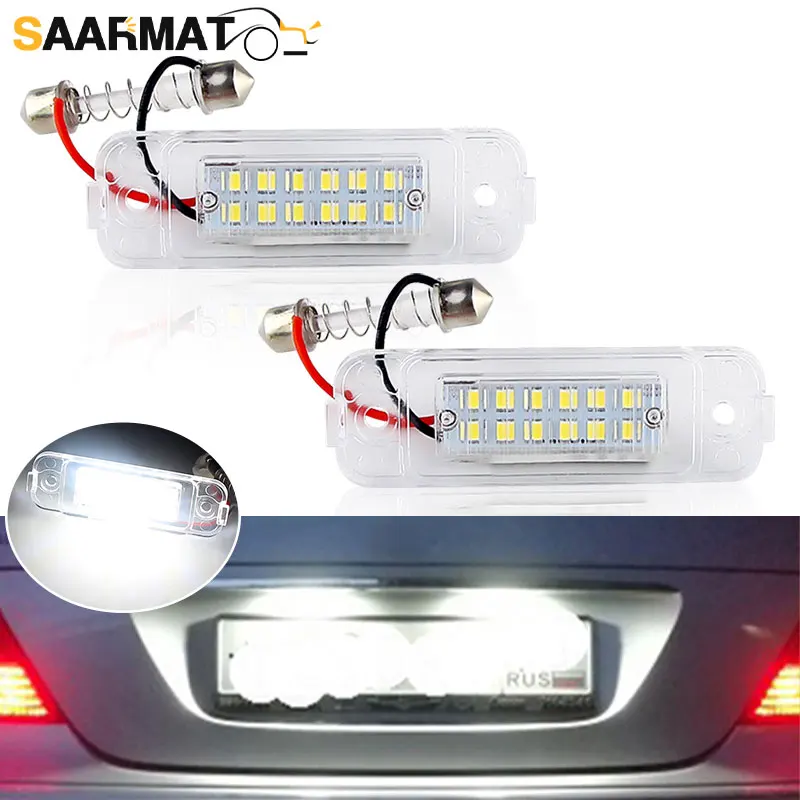 Автомобильный светодиодный номерной знак без ошибок 2 шт. для Mercedes Benz W163 W164 X164 W251