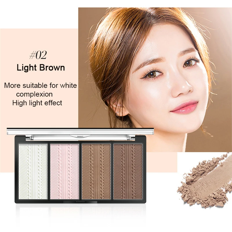 4 цвета Пудра для макияжа лица прессованная пудра контурирования бронзер