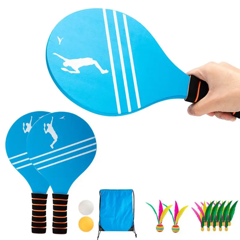 

Cricket Bat and Ball for Kids Paddle Ball Set Family Entertainment Badminton 87HF