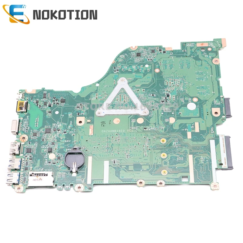 NOKOTION для acer aspire E5-575 E5-575G материнская плата для ноутбука NBGG711005 DAZAAMB16E0 SR2ZU I5-7200U процессор 940MX графика