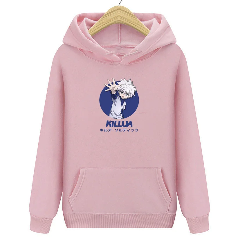 

Милые женские толстовки с капюшоном Hunter X Hunter женские пуловеры толстовки свитшоты Killua Zoldyck Hisoka 90s худи в стиле аниме уличная одежда унисекс