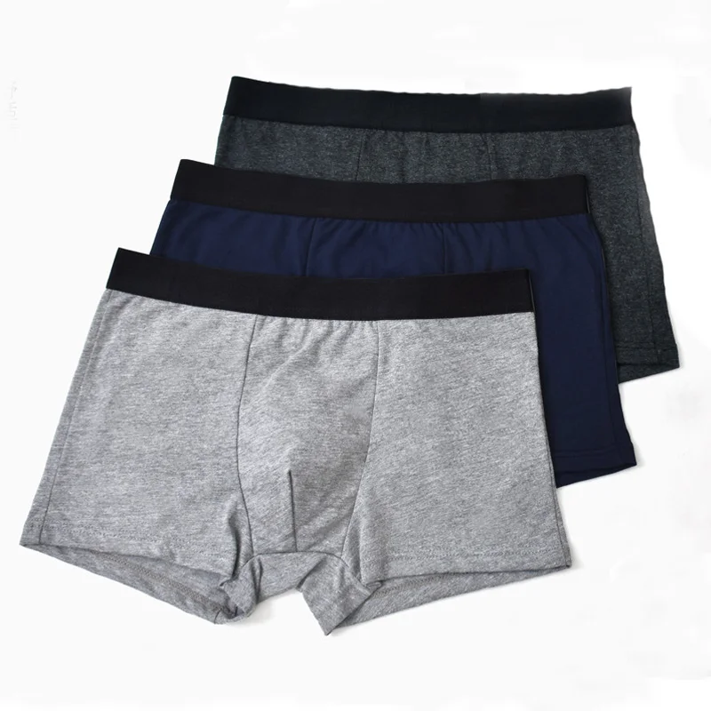 Нижнее белье мужское дышащие трусы большого размера 3 шт./лот/набор #