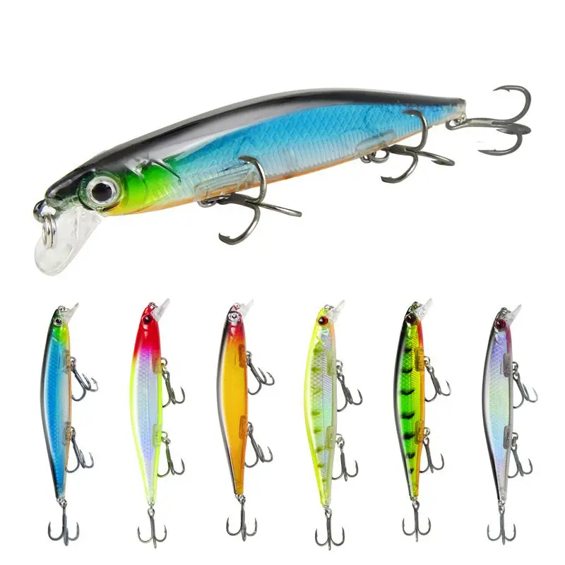

14g/11cm Fishing Lures Crankbaits Set Fishing Hard Baits Swimbaits Boat Topwater Lure Lifelike Bait with 3D Eyes 3 Quality Hooks