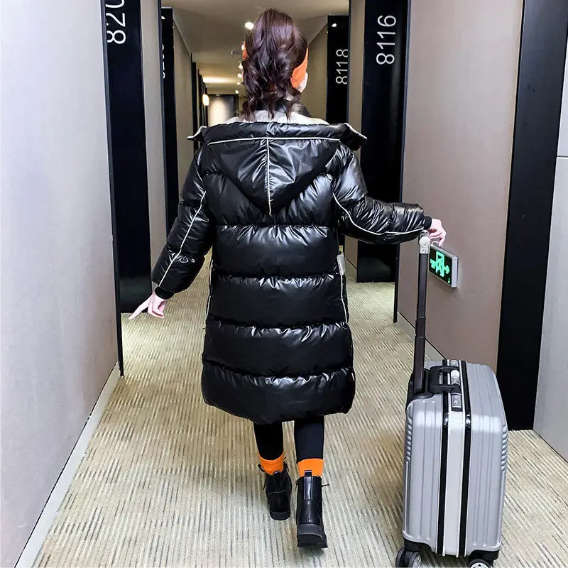 

Girls down padded jacket winter clothing 2020 new girl Korean style padded jacket big children's western style mid-length padded