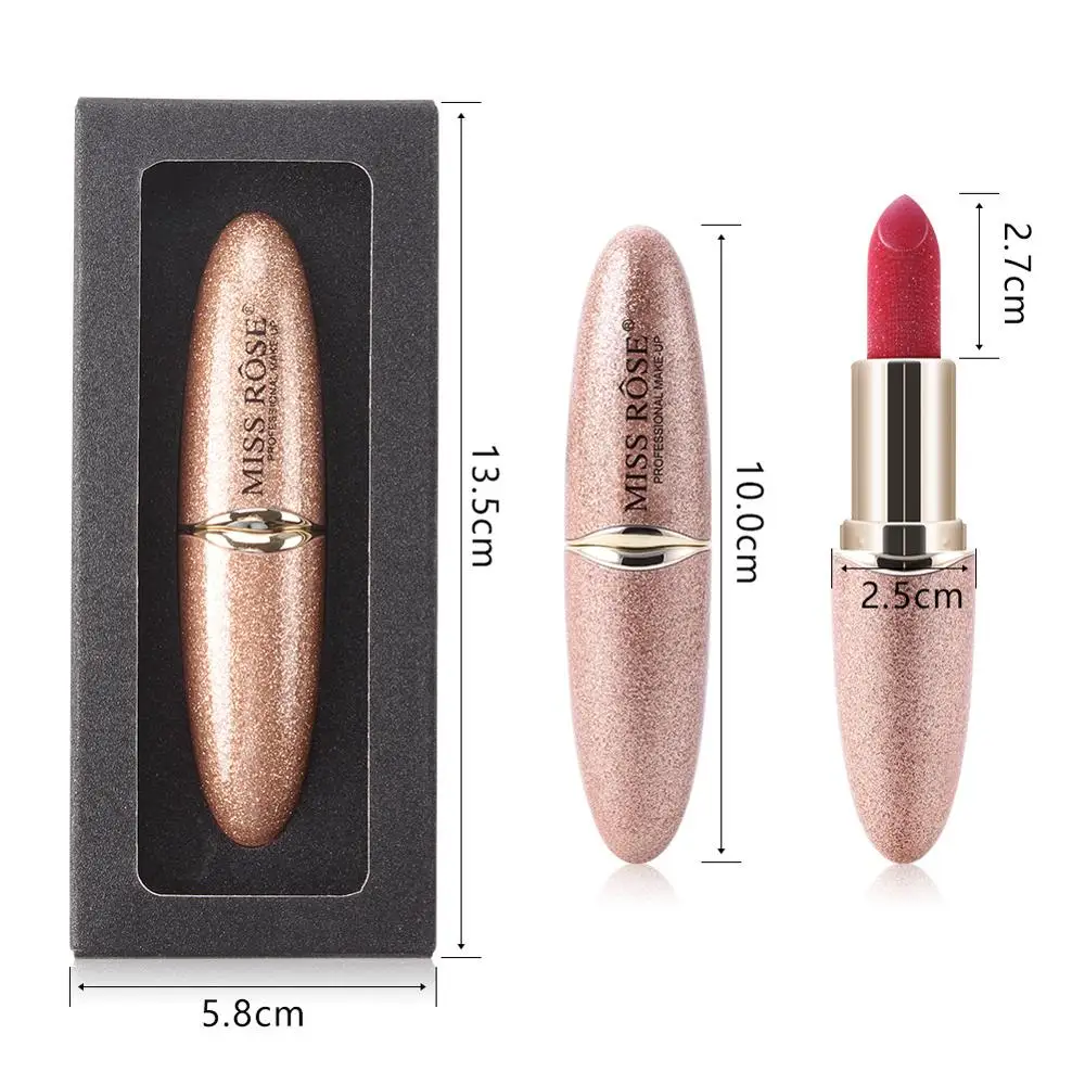 MISS ROSE роскошный блестящий Макияж для губ сексуальная блестящая Красная губная