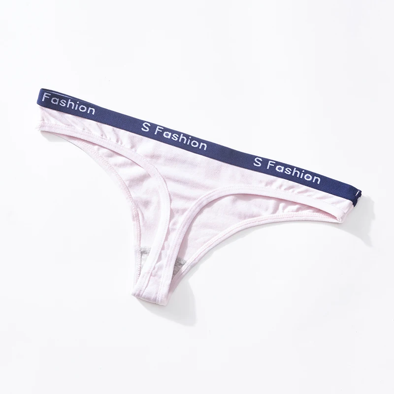 Pink VDOGRIR, хлопковые женские стринги, бесшовное нижнее белье, сексуальные женские стринги, женские мягкие трусики, низкая талия, стринги, женское нижнее белье, Танга - Цвет: Pink