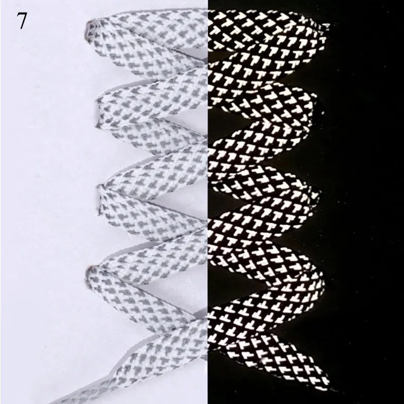 

1 Pairs 120cm Shoelaces Unisex Reflective Shoes Lace Classic Flat Bootlaces Rope Shoes Rope Light Shoelaces Shoe Accessories