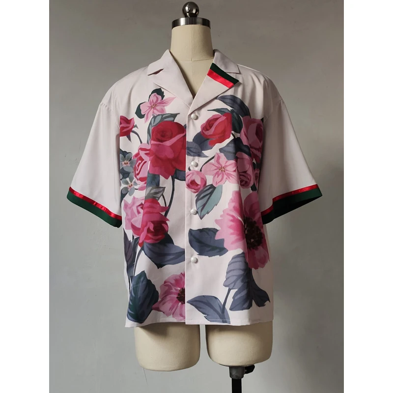

Anime Shirt Ensemble Stars Hibiki Wataru Flower Blouse Tops Cosplay Costume