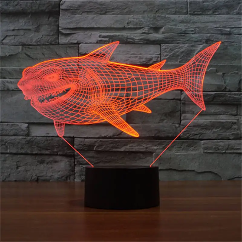 3D Shark морской Животные сенсорный контроллер с ПДУ для светодиодной ленты