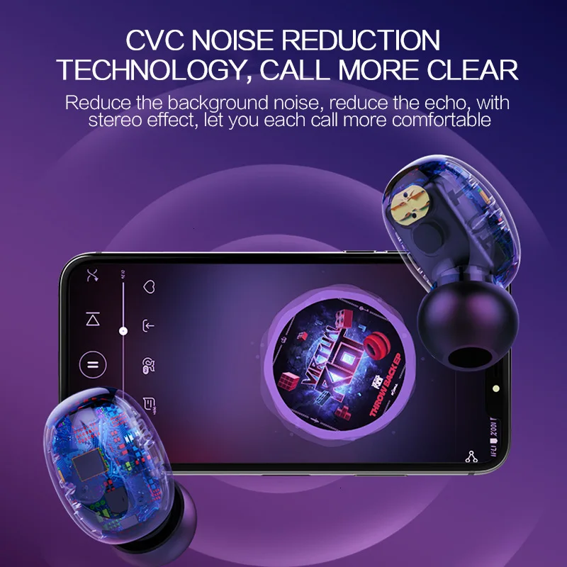 AKEY Q67 TWS беспроводные наушники 3D стерео мини Bluetooth 5 0 с двойным микрофоном