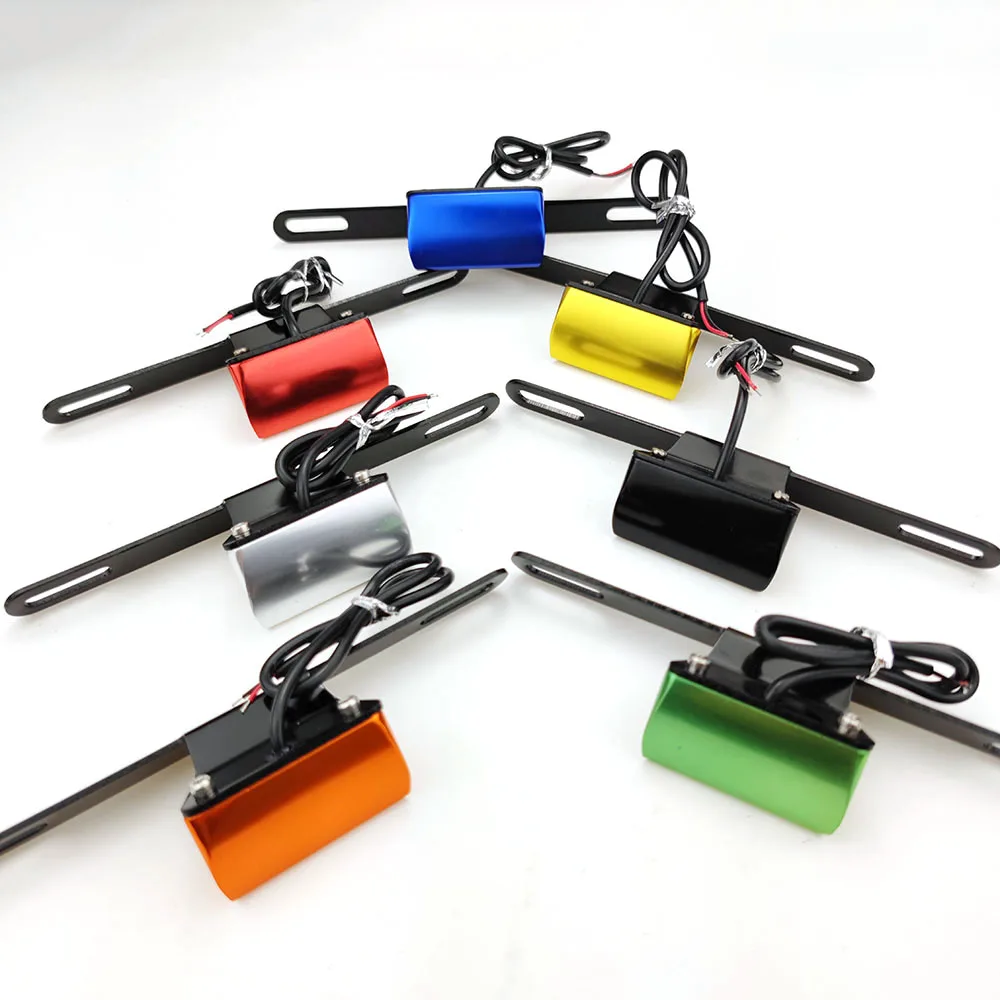 

Universal Motorcycle Accessories CNC Aluminum License Plate LED Light For SUZUKI GSXR 600/750/1000 GSX 400F/650F/1250F/1400