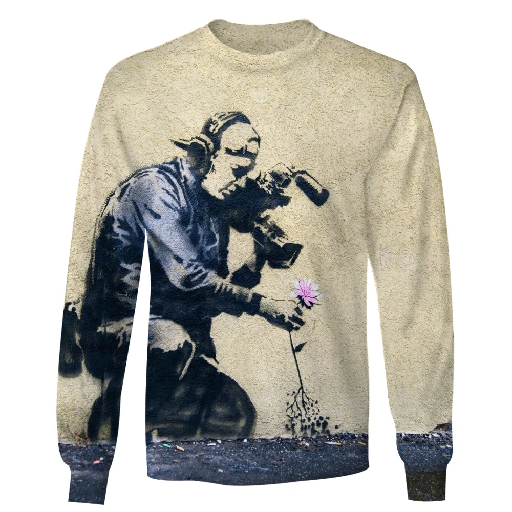 

SONSPEE Graffiti Art Stree 3D Printing Harajuku Men Pullover Hoodie Women Top Fashion Casual Unisex Streetwear Sweatshirt Hoody