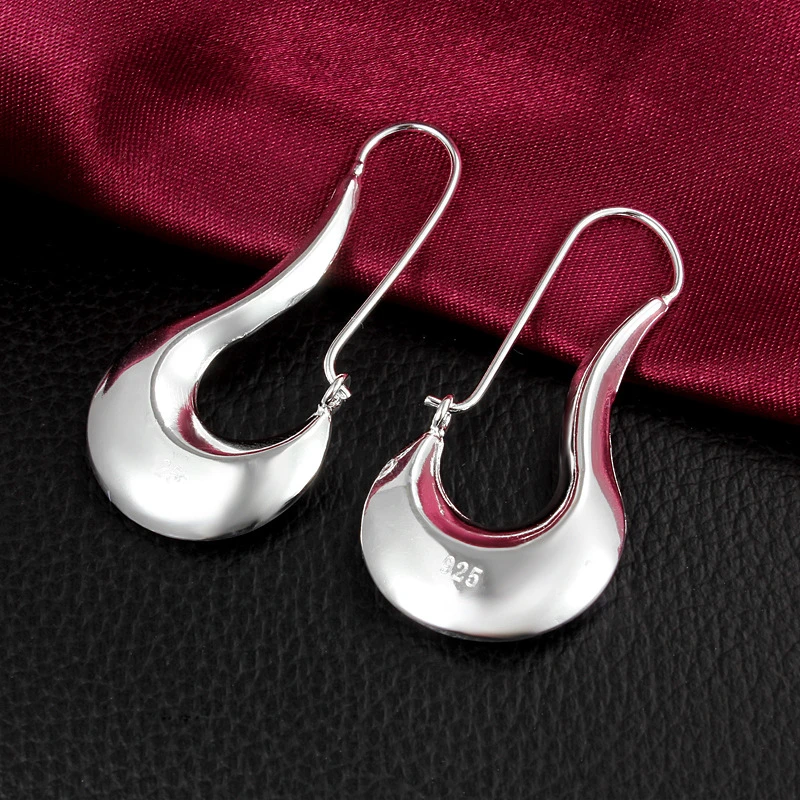 Женские серьги из серебра 925 пробы с длинным крючком | Украшения и аксессуары