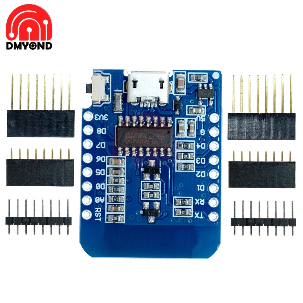 WeMos D1 MINI ESP8266 V2 Micro USB ESP 12F Wi Fi плата для развития CH340G CH340 Mini NodeMCU Lua IOT 3 В со