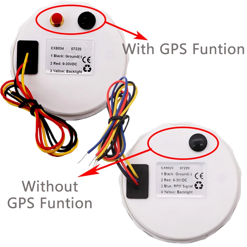 

30-200 km/h Car GPS Speedometer Gauge 316 Stainless Steel Bezel Boat Speed meter With GPS Antenna fit for Motorcycle Auto Truck