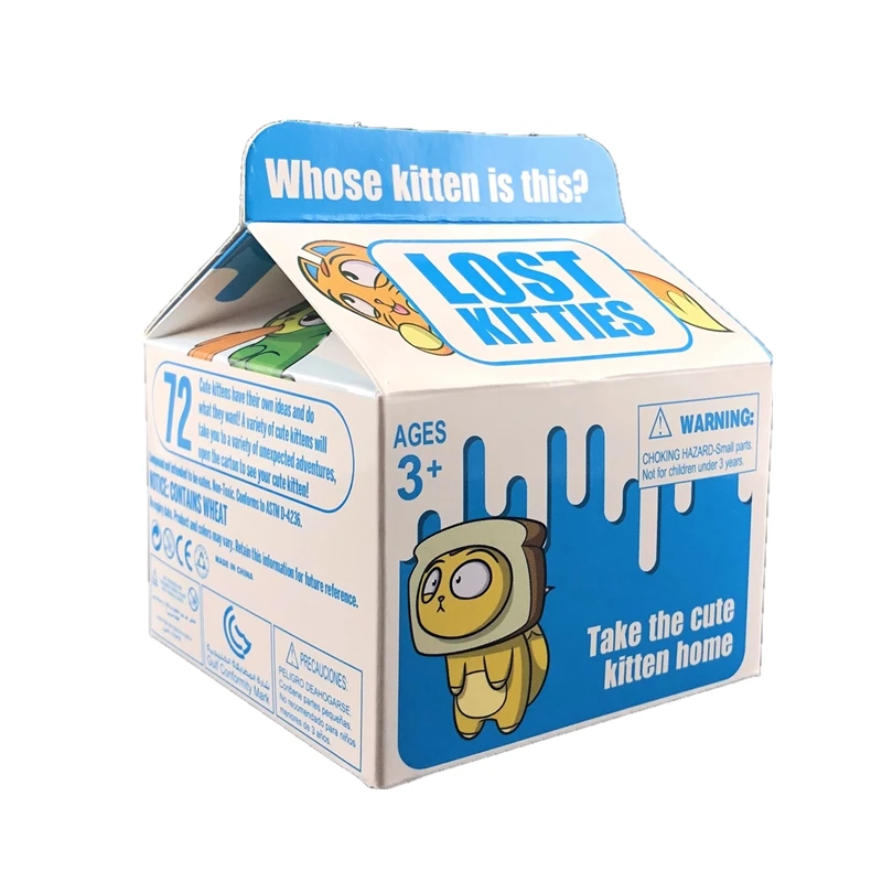 Набор из 2 х предметов Lost kitties мягкие игрушки милый котенок слизь коробка с